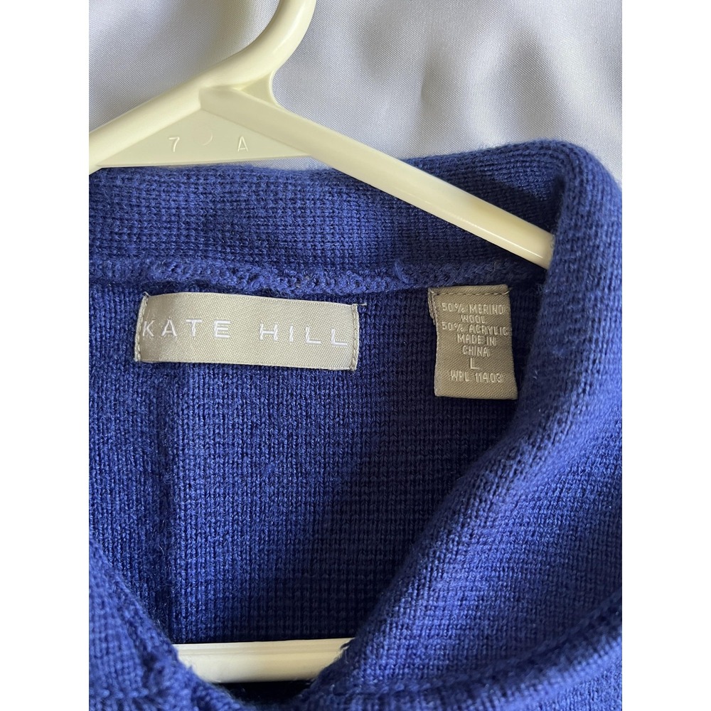 Kate Hill Jacket Womens Large Double Breasted Wool Blend Button Up Vintage Style - Picture 7 of 14